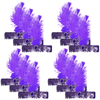 12x 1920s FLAPPER HEADBAND Headpiece Feather Sequin Charleston Gatsby Party BULK Purple