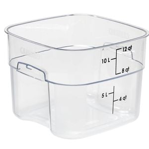 Cambro Square Container Fresh Pro Polycarbonate Clear 11.4ltr Kitchen Food Storage