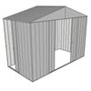 Build-a-Shed 3.0 x 1.5 x 2.3m Triple Sliding Door Narrow Shed - Zinc