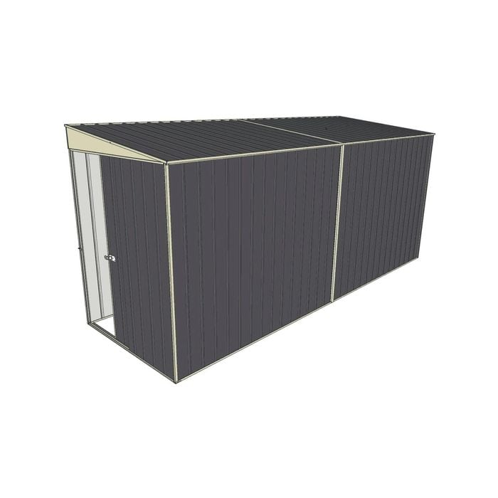 Build-a-Shed 1.5 x 4.5 x 2m Skillion Shed without Side Doors - Grey