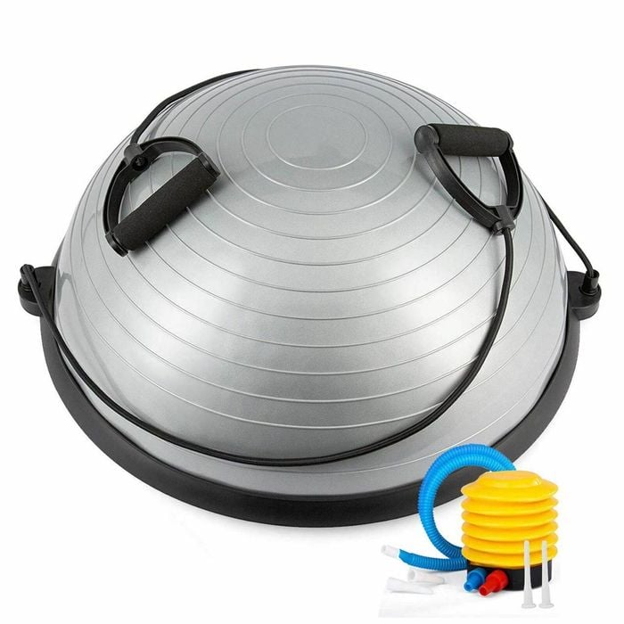 Fitness Master Yoga Wave Speed Bosu Ball Semicircular Balance Thickened Beam Grey