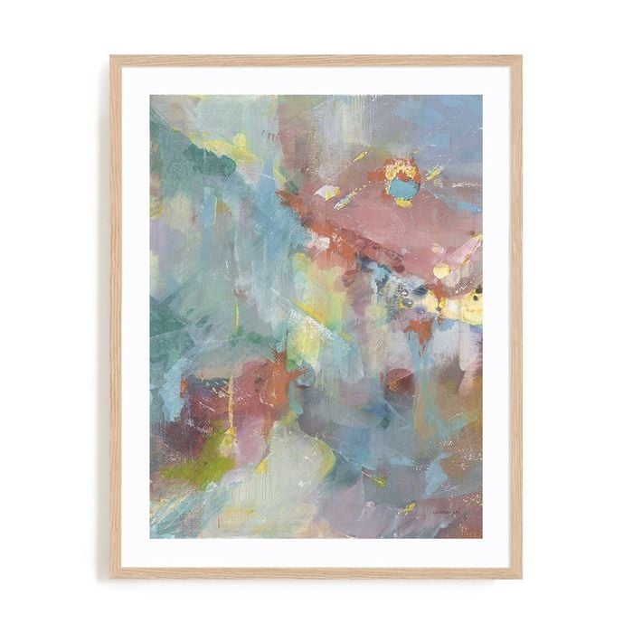 Artey | Quasar II Rose - Framed Print - Natural Frame - 90 x 115cm