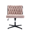 Maestro Furniture Koda Teddy Fabric Vanity Swivel Home Office Task Working Computer Chair Pink