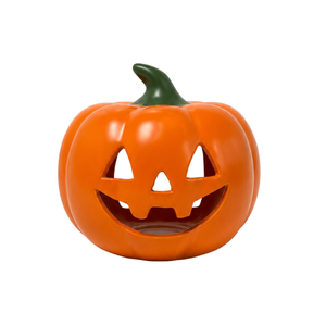 Haven Ceramic Pumpkin Tealight Holder With Tealight