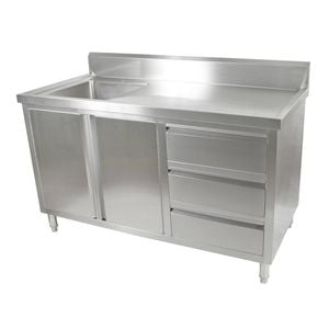 Modular Systems Cabinet With Left Sink Sc-6-1500l-h