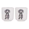 Ashdene Peeking Pups Dachshund Set of 2 Egg Cups