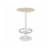 Olg Disc Bar Leaner White Frame Nordic Maple Top 600mm Diameter