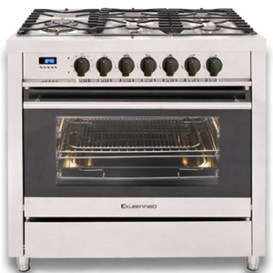 Kleenmaid 90cm Stainless Steel Freestanding Dual Fuel Oven 