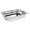 Vogue Gastronorm Tray Stainless Steel 1/2 Size 40mm Deep Commercial Kitchen Food Pan