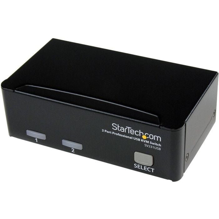 StarTech.com KVM Switchbox - TAA Compliant - 2 Computer(s) - 1 Local User(s) - VGA, SVGA