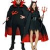 Devil Demon On Fire S Ladies Halloween Costume Cape And Devil Horns