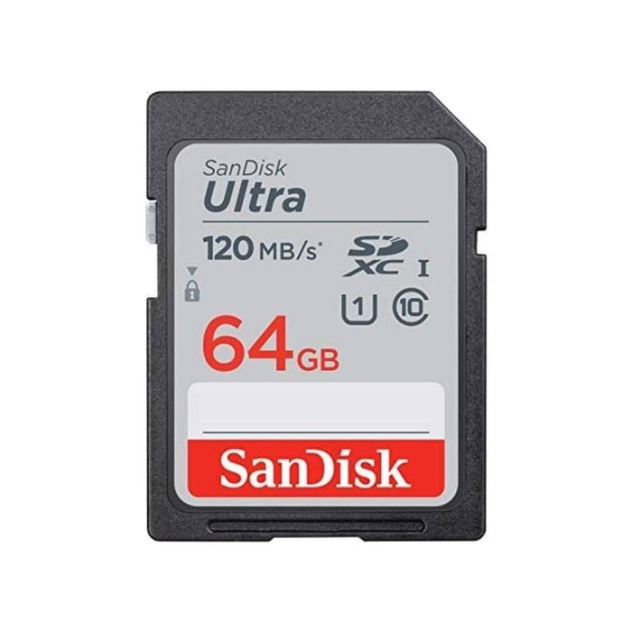 Sandisk Ultra 64gb Sdxc Uhs-i Memory Card - 120mb/s Full Hd C10 U1 For Cameras & Devices