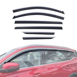 AUSGO Stainless Trim Weather Shields for Chery Tiggo 7 Pro 2023-Onwards Weathershields Window Visors Wind Deflectors