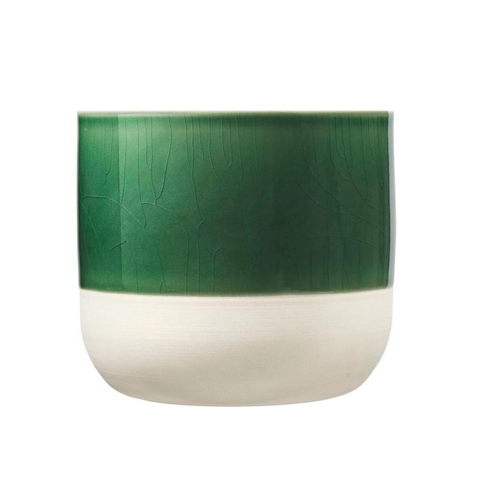 Borralheira 130 x 120mm Green Two Tone Indoor Ceramic Pot