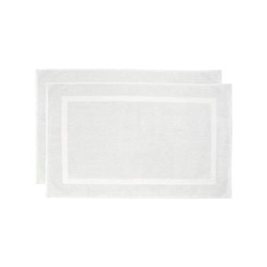 Chateau 2pack Bath Mat 50x75cm White