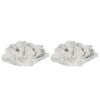 2PK Belle Polyresin Laguna Coral Sculpture 26.5x14.5cm - White