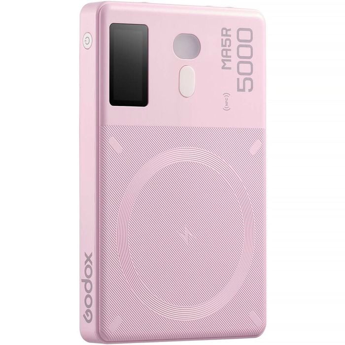 Godox MA5R RGB LED Light and Power Bank for Mobile Phone - Pink
