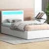 ALFORDSON Bed Frame RGB LED Gas Lift King Single