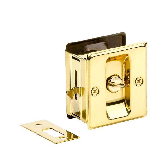 Sylvan Polished Brass Bathroom Sliding Door Pull