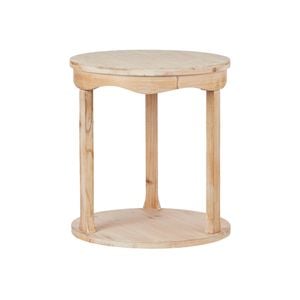 Amalfi Lucia Side Table White Wash 50x50x55cm