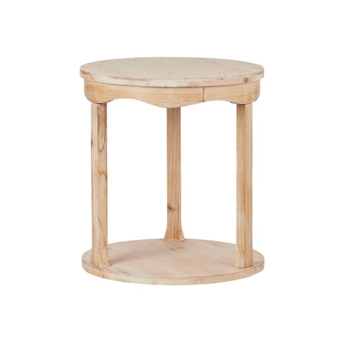 Amalfi Lucia Side Table White Wash 50x50x55cm