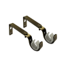 Pillar 25/32mm Antique Brass Adjustable Universal Curtain Rod Bracket