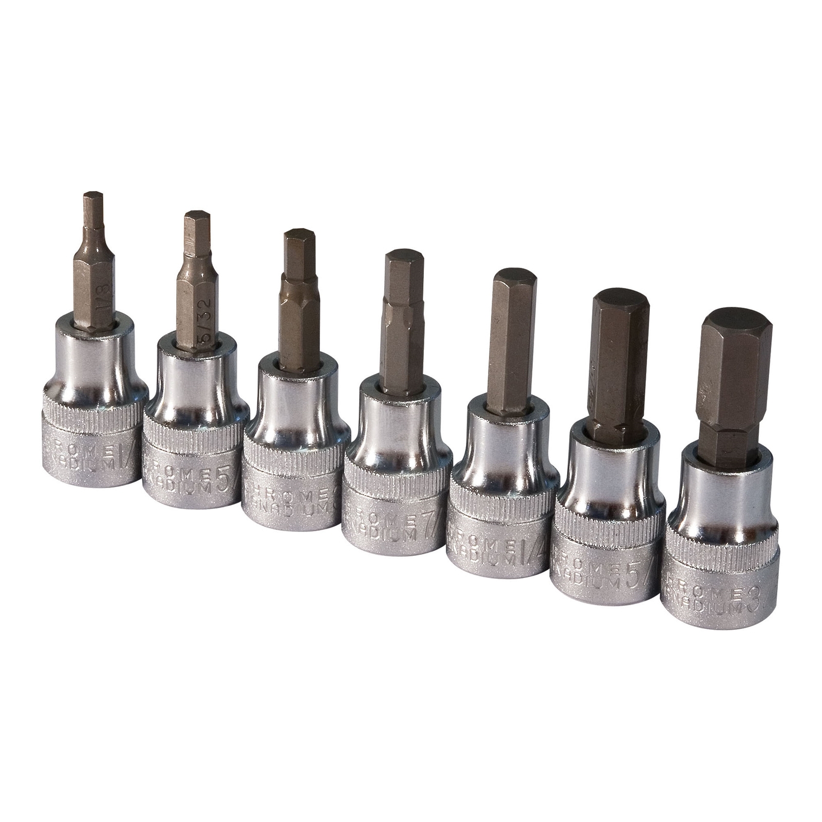 Sidchrome 3 8 Drive AF In Hex Socket Set 7 Piece Bunnings Australia
