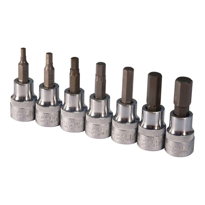 Sidchrome 3/8'' Drive AF In-Hex Socket Set - 7 Piece