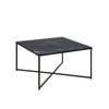 Modern Furniture KOLINA Glass Coffee Table 80cm - Black
