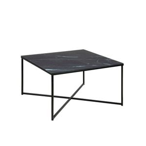 Modern Furniture KOLINA Glass Coffee Table 80cm - Black