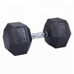 Premium Rubber Hex Dumbbell-25KG Pair