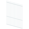 ProtectorAl 0350-1200mm x 1800mm Pearl White Picket Top Pool Fence Panel Raked Up to 15º