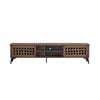 Design Square Lennox Wooden Lowline Entertainment Unit Tv Stand 180cm 2-doors Walnut