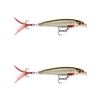 2x Rapala 6cm X Rap Jerkbait/Slashbait Hard Body Fishing Lures - Live Roach