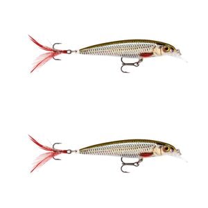 2x Rapala 6cm X Rap Jerkbait/Slashbait Hard Body Fishing Lures - Live Roach
