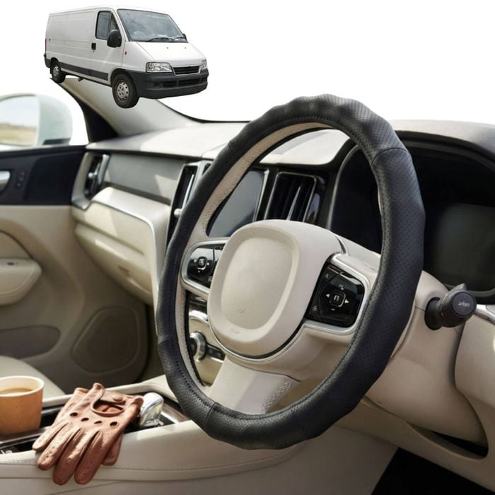 Australian Goose Steering Wheel Cover for FIAT Ducato 2006 - Current Circle Black