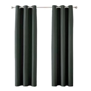 Mollers 120 x 223cm Green Blockout Trevally Eyelet Curtain
