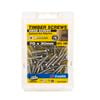 Zenith 7G x 30mm Satin Chrome Hinge Timber Screws - 100 Pack