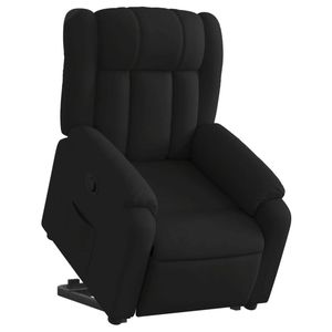 vidaXL Stand up Massage Recliner Chair Office Armchair Single Sofa Black Fabric