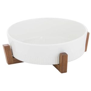 Ladelle Alto Oven To Table 28cm Round Rib Bowl With Trivet
