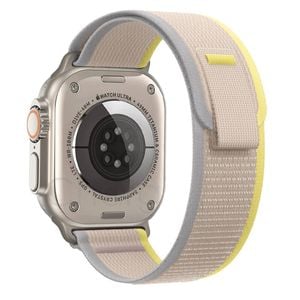 Trail Loop Watch Band Strap - For Apple iWatch 38mm 40mm 41mm [42mm Series 10] (Yellow & Beige)