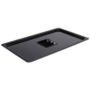 Vogue Gastronorm Lid Polycarbonate Black 1/1 Gn Commercial Kitchen Food Storage