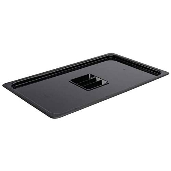 Vogue Gastronorm Lid Polycarbonate Black 1/1 Gn Commercial Kitchen Food Storage