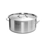 SOGA Stock Pot 32L Top Grade Thick Stainless Steel Stockpot 18/10