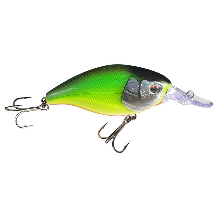 Profishent Chainsaw 80mm Mid Run Crankbait Hard Body Fishing Lure Chartreuse Green Pink