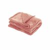 Cleo Soft Coral Fleece Extra Large Throw / Single Sized Blanket 150 X 200 Cm Rose