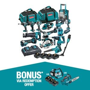 Makita 18V Brushless 15 Piece Combo Kit DLX1514TX1