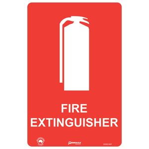 Pinnacle 300 x 200mm Metal Fire Extinguisher With Picto Sign 