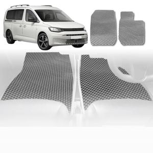 6D Diamond Car Floor Mats for VolksWagen Caddy Front Only2005-2021-Outback GT