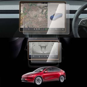 Tempered Glass Dash Center Console 15.4 inch Screen Protector for Tesla Model Y Juniper 2025-2026